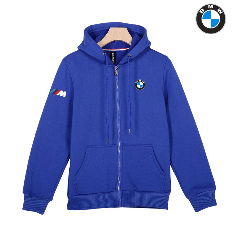 Sweat à Capuche BMW M Power Homme Zippé Poche Kangourou